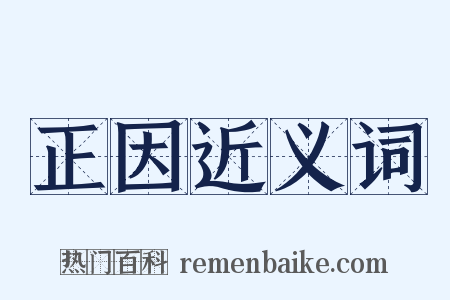 正因近义词是什么意思的图片